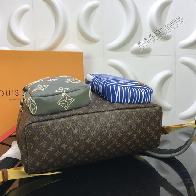 LV包包 LV新款雙肩包 M56853 新款Backpack小花背包 LV雙肩後背包  ydh3669